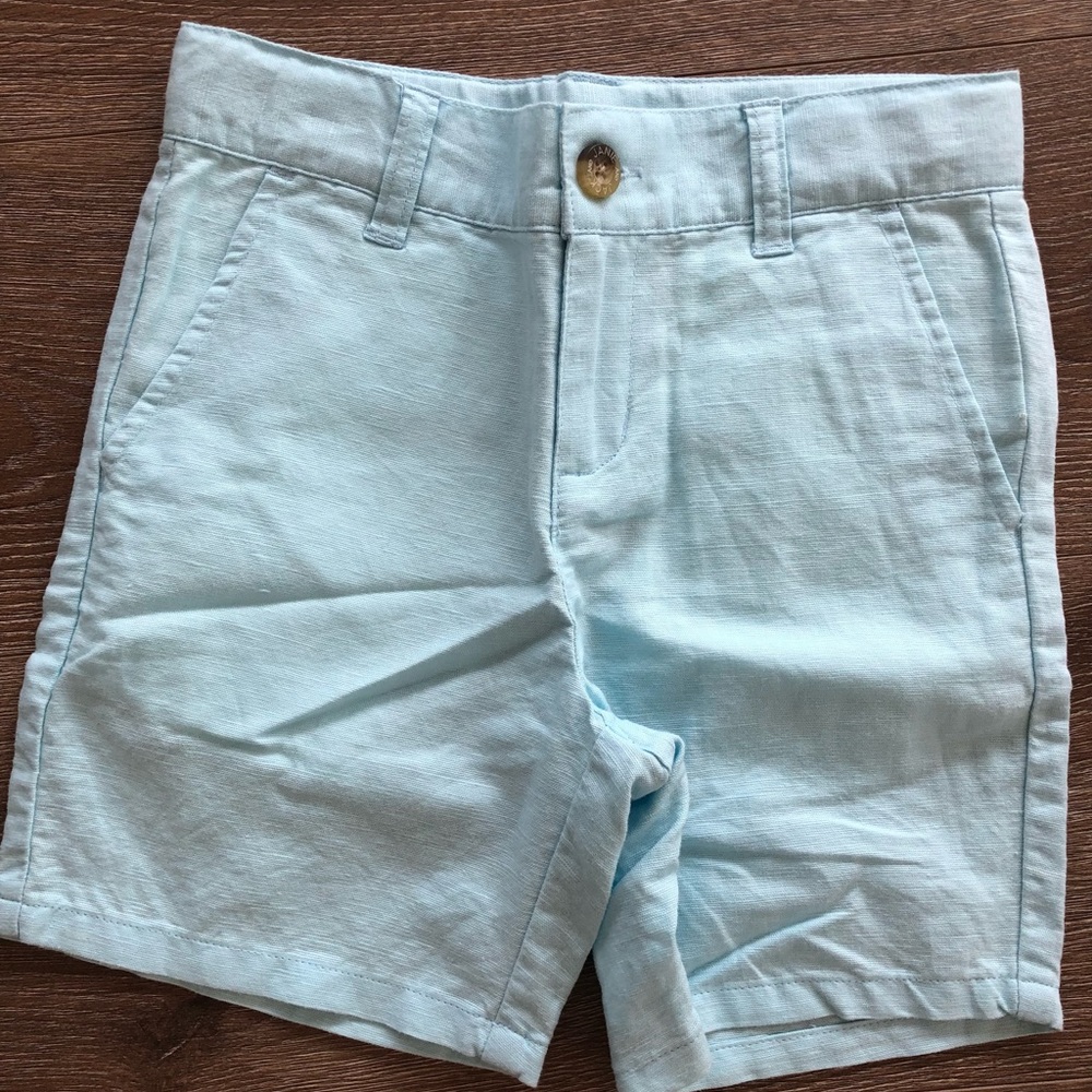 Janie and Jack size 5 linen cotton shorts.